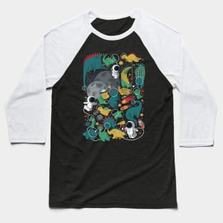 Space Dinosaur Baseball T-Shirt